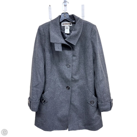 Coat Peacoat By Clothes Mentor In Grey, Size: L