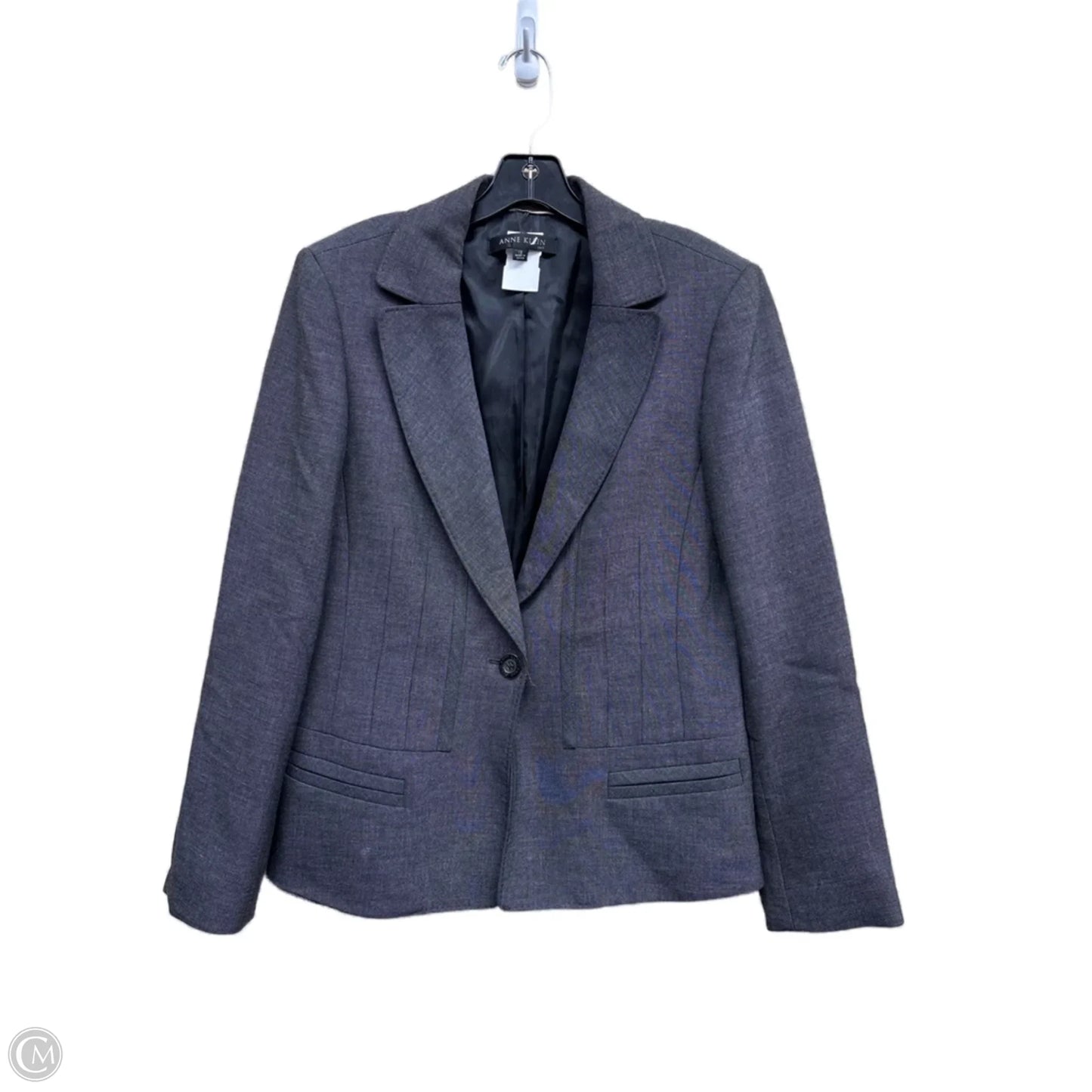 Blazer By Anne Klein In Grey, Size: 12
