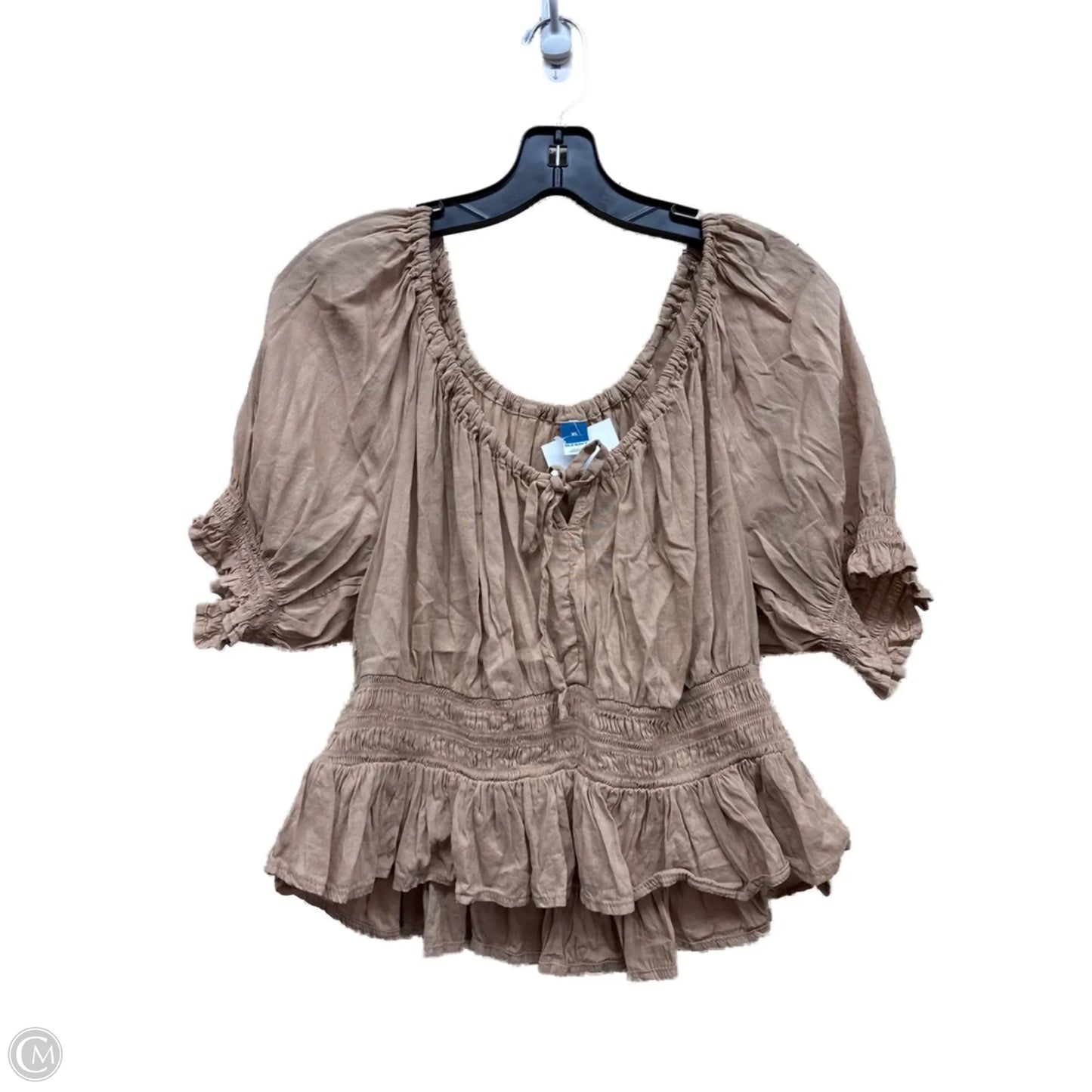 Top Short Sleeve By Old Navy In Brown, Size: Xl