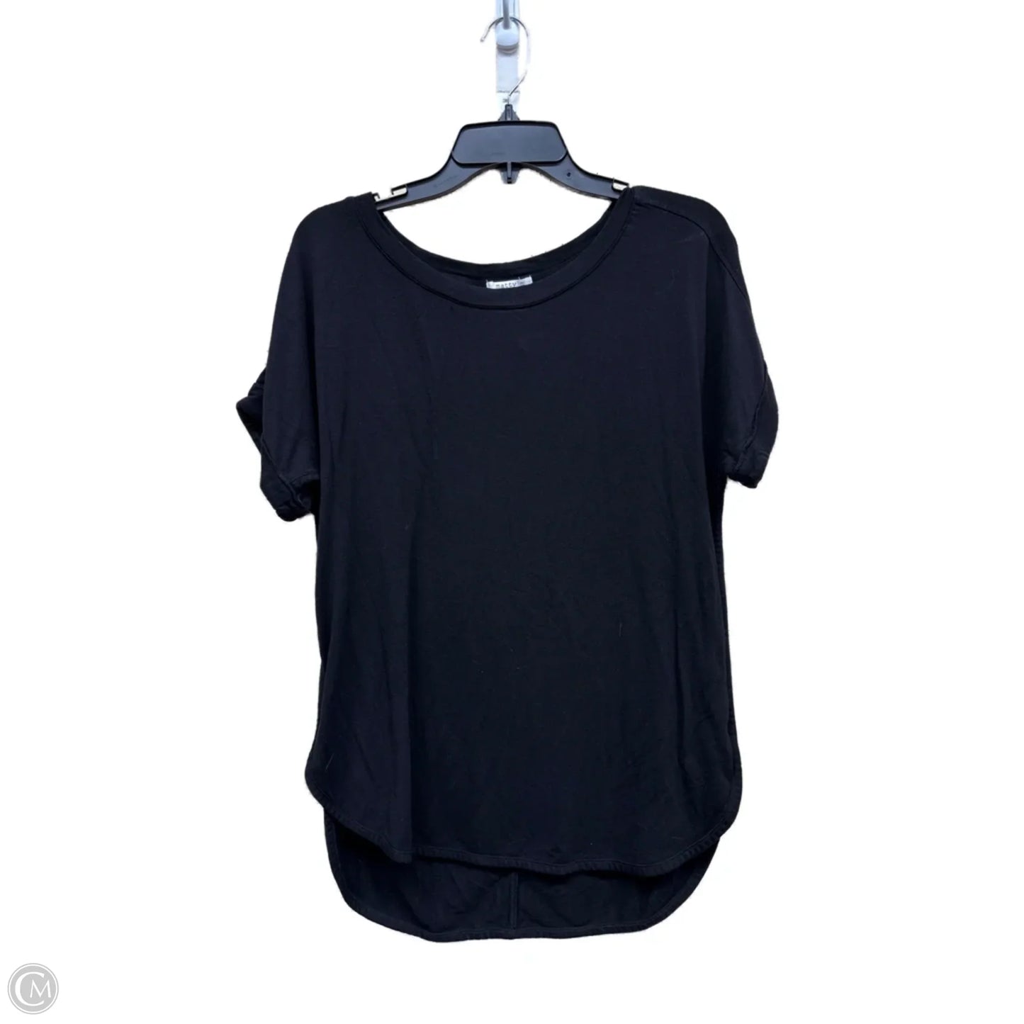 Top Short Sleeve By Matty M In Black, Size: M