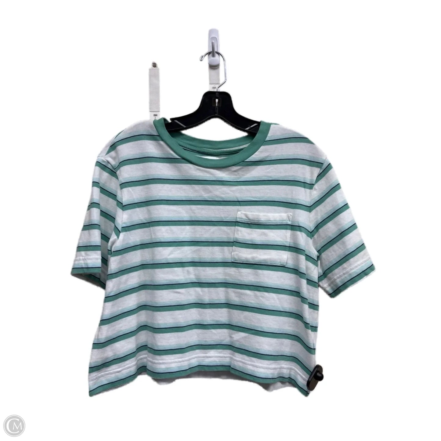 Top Short Sleeve By Gap In Striped Pattern, Size: S