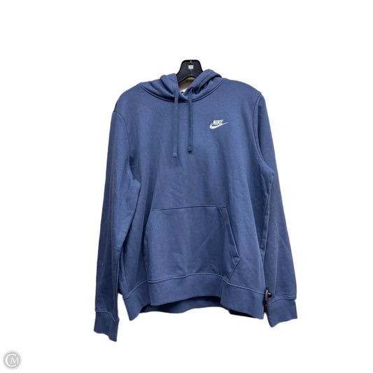 Athletic Jacket By Nike Apparel In Blue, Size: L