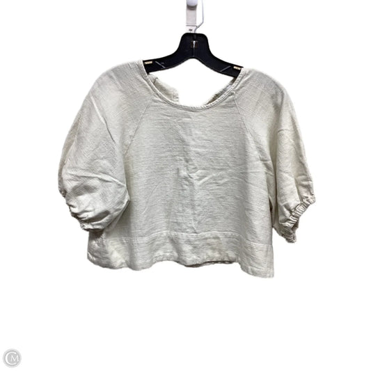 Top Short Sleeve By House Of Harlow In Cream, Size: L