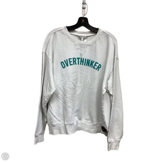 Sweatshirt Crewneck By Wildfox In White, Size: L
