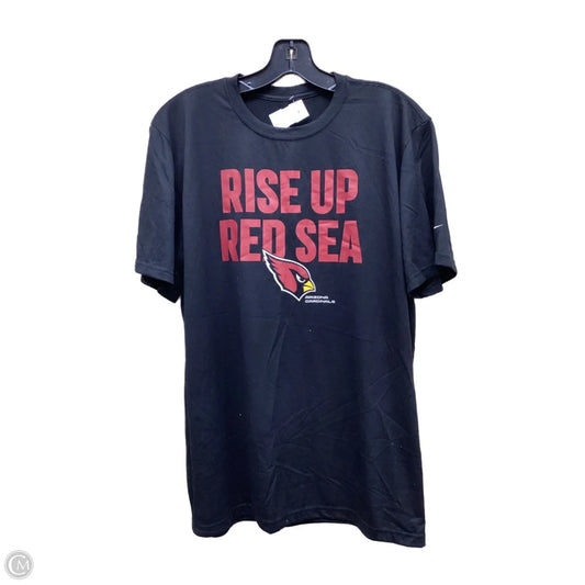 Athletic Top Short Sleeve By Nike Apparel In Black, Size: L