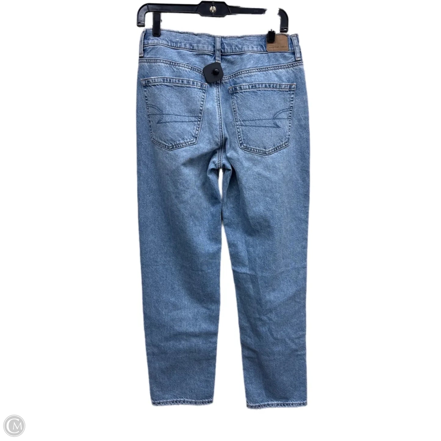 Jeans Straight By American Eagle In Blue Denim, Size: 6