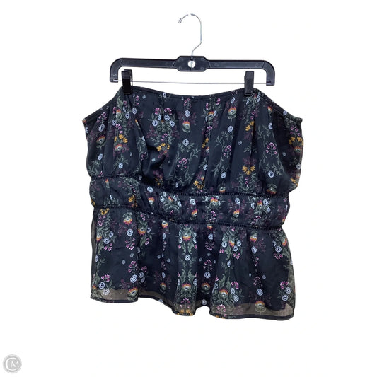 Top Sleeveless By Old Navy In Floral Print, Size: 2x