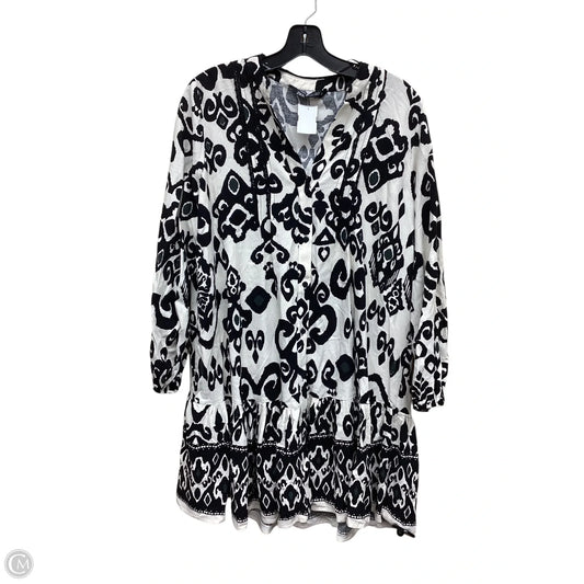 Dress Casual Short By Zara In Black & Cream, Size: L