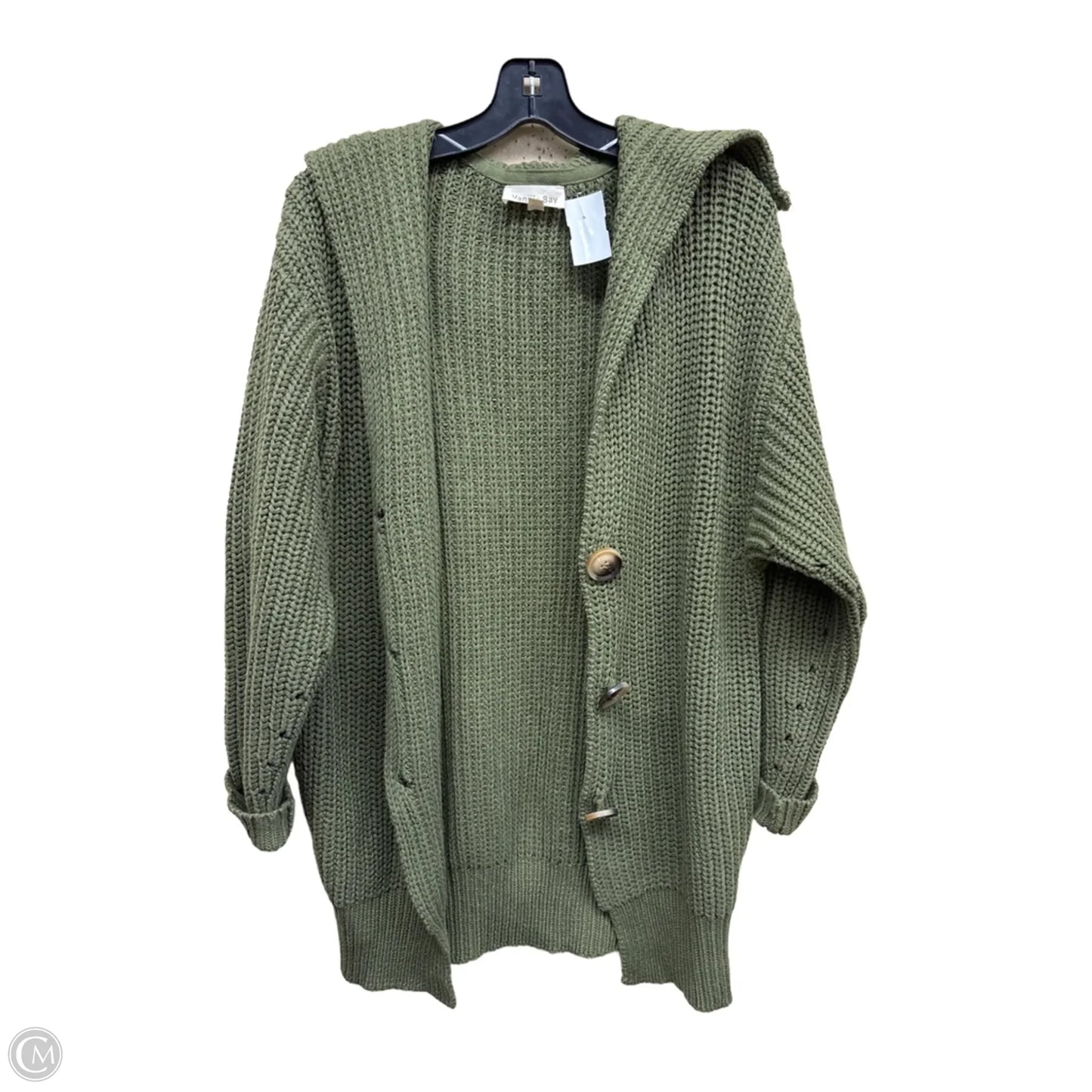 Sweater Cardigan By Vanilla Bay In Green, Size: S