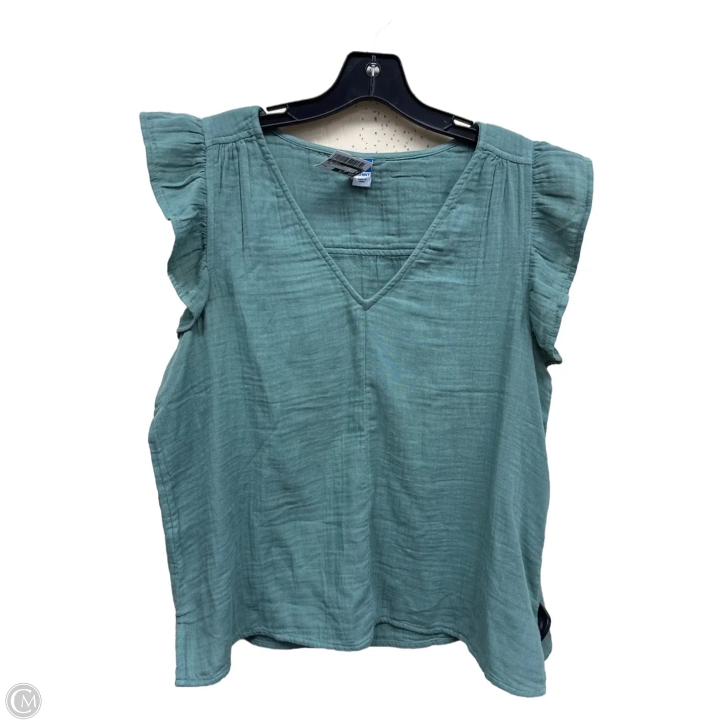Top Sleeveless By Old Navy In Green, Size: M