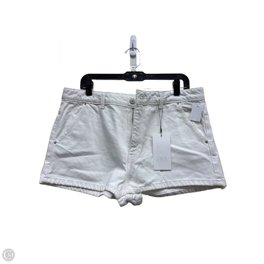 Shorts By Zara In White Denim, Size: 10