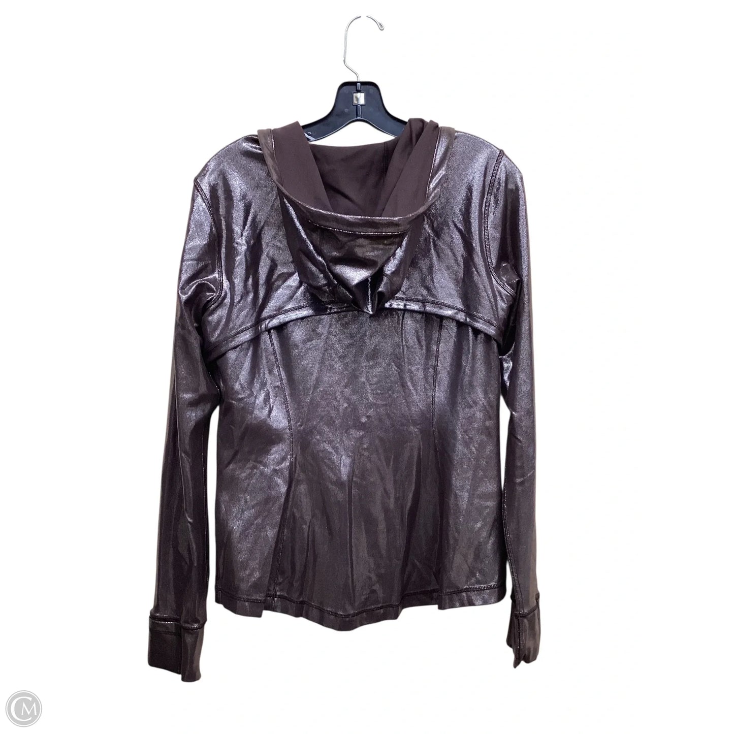 Athletic Jacket By Lululemon In Brown, Size: 12