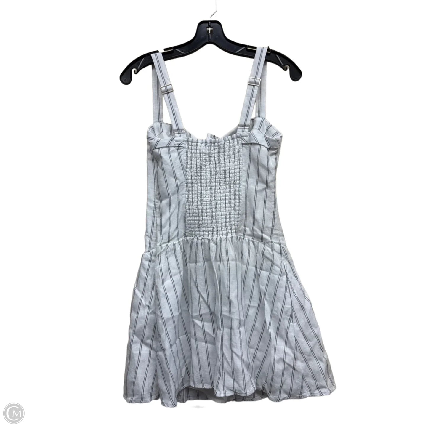 Dress Casual Midi By Abercrombie And Fitch In Striped Pattern, Size: M