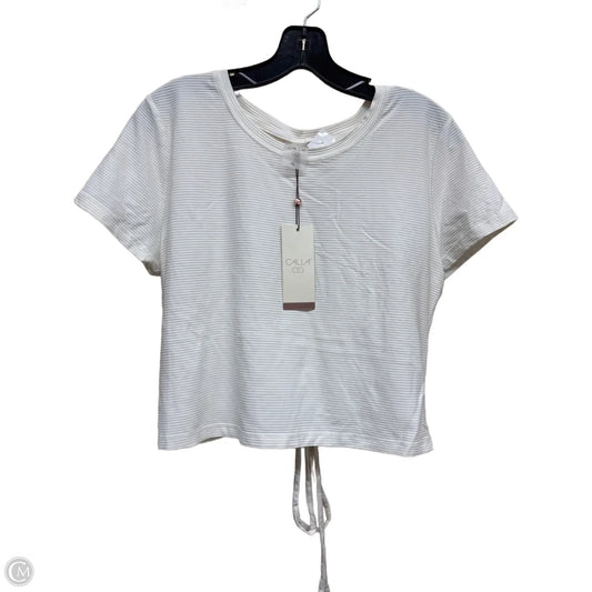 Athletic Top Short Sleeve By Calia In White, Size: Xl