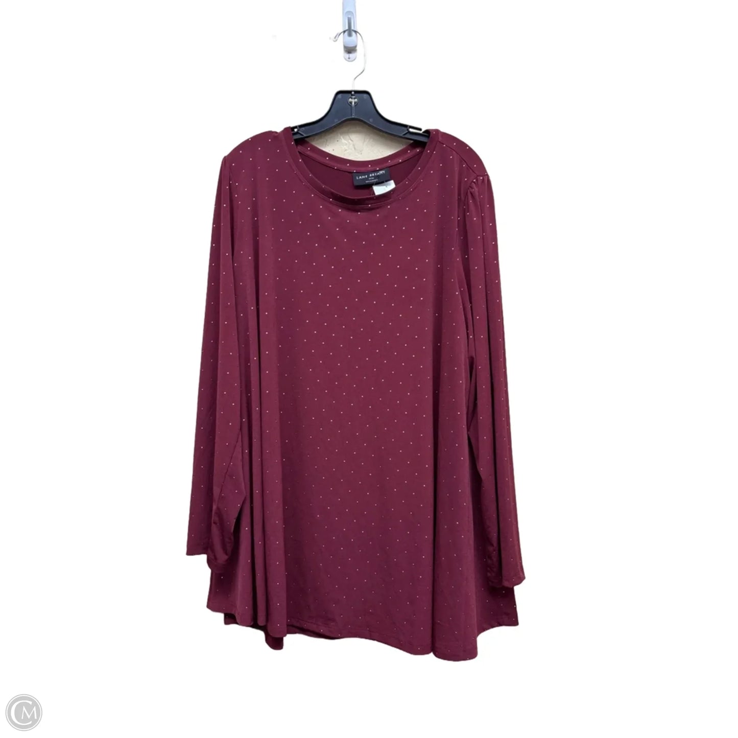 Top Long Sleeve By Lane Bryant In Polkadot Pattern, Size: 22