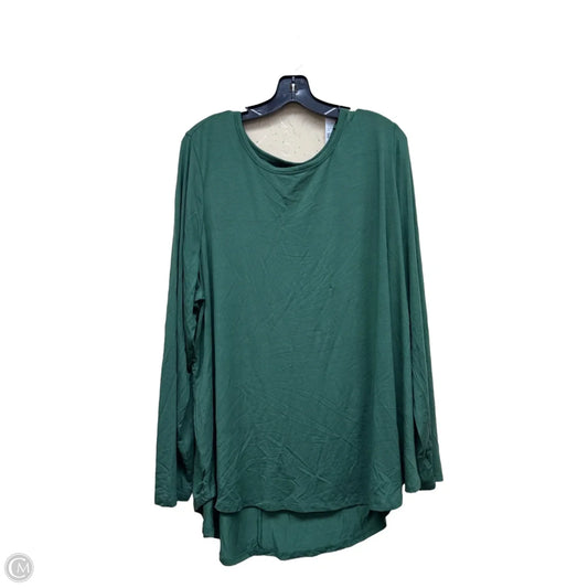 Top Long Sleeve By Lane Bryant In Green, Size: 22