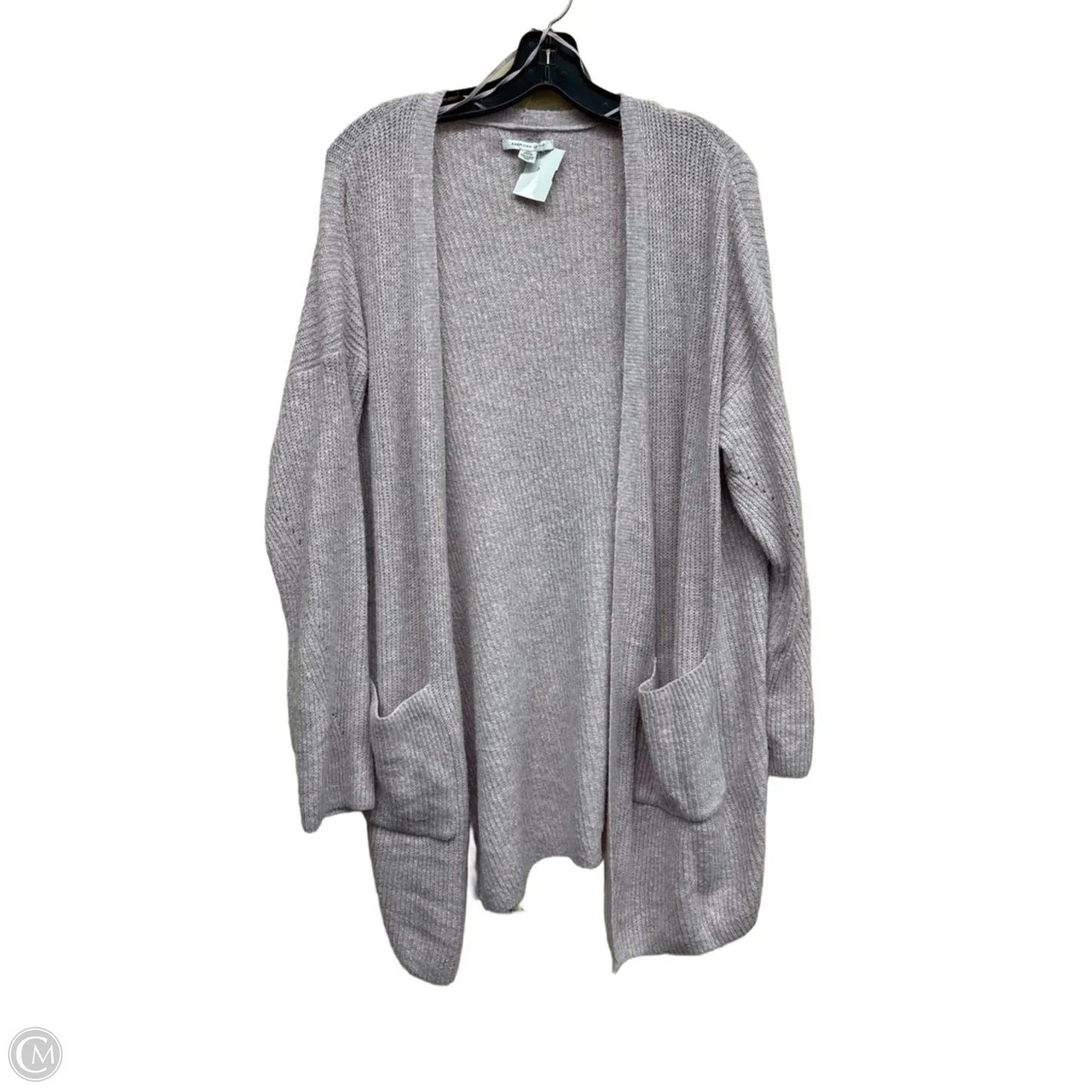 Sweater Cardigan By American Eagle In Purple, Size: Xs