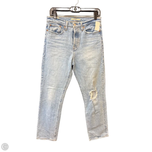 Jeans Straight By Levis In Blue Denim, Size: 6