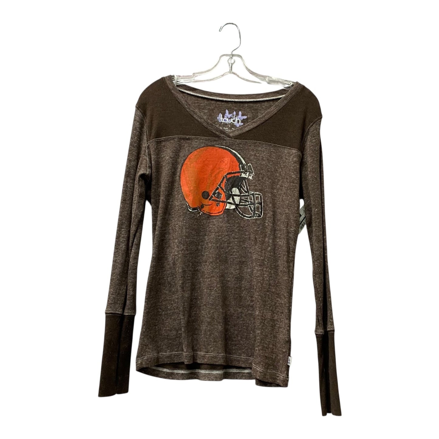 Athletic Top Ls Crewneck By Cme In Brown, Size:L