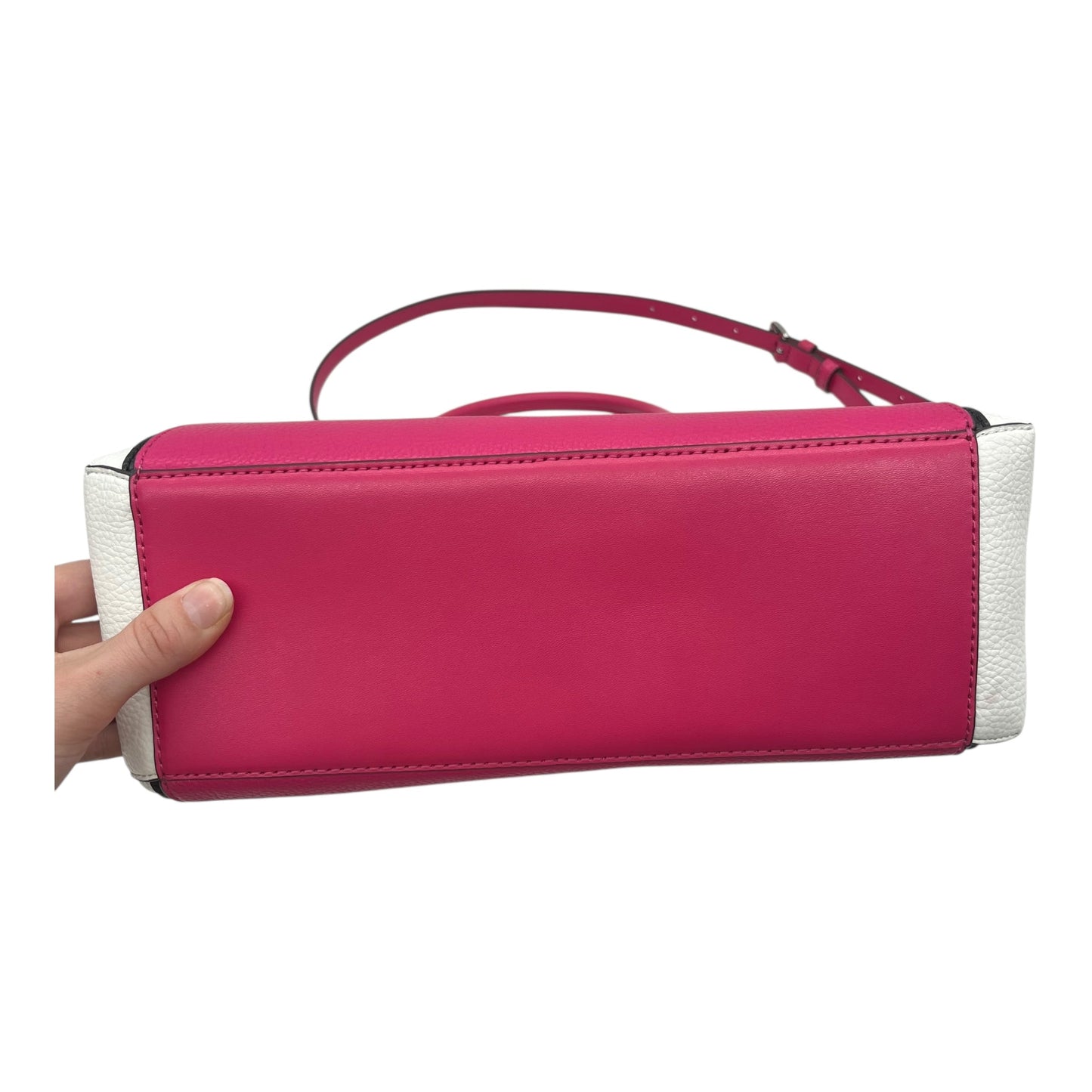 Handbag Designer By Michael Kors In Pink & White, Size:Large