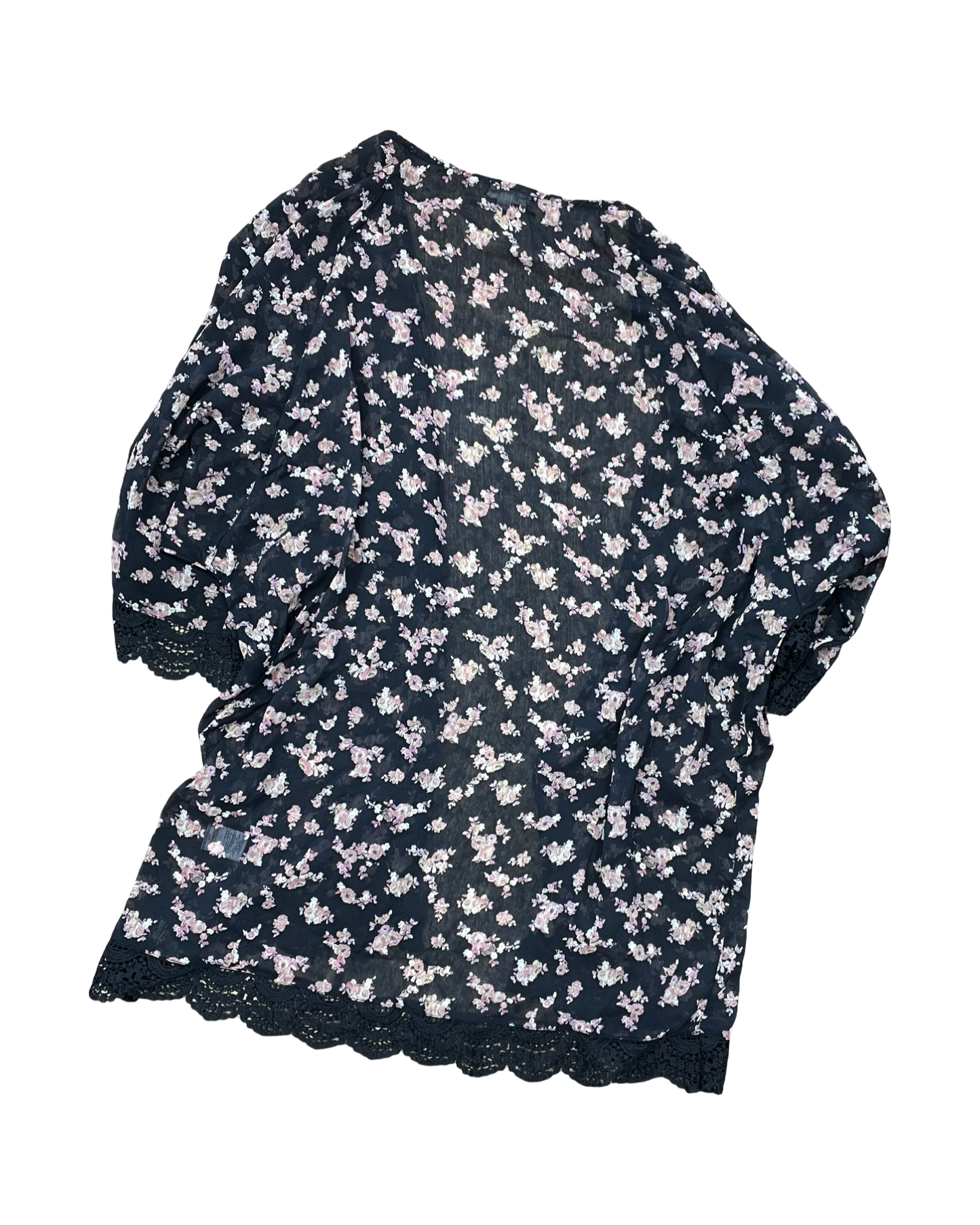 Cardigan By One World In Black, Size:Xl