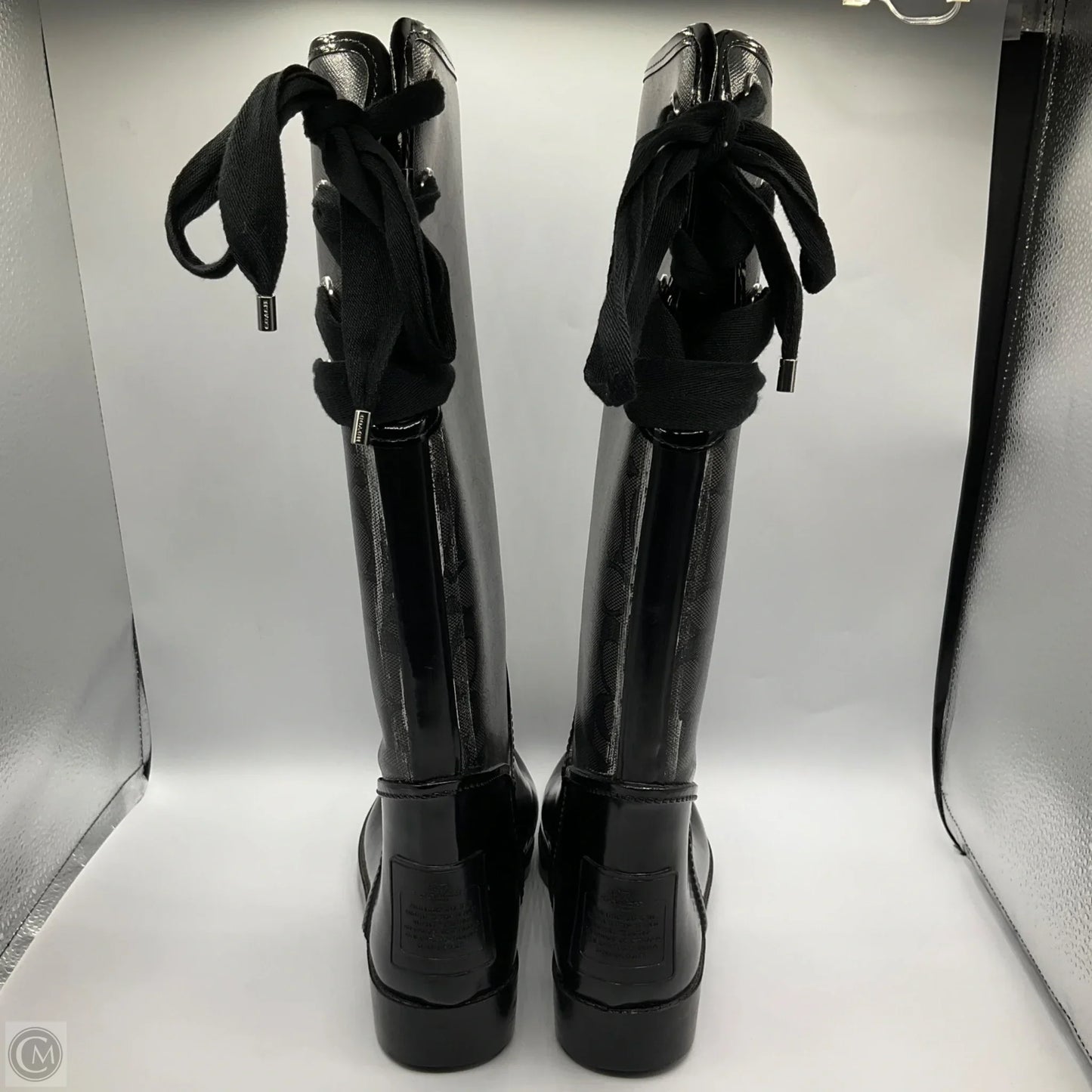 Boots Designer By Coach In Black, Size: 7