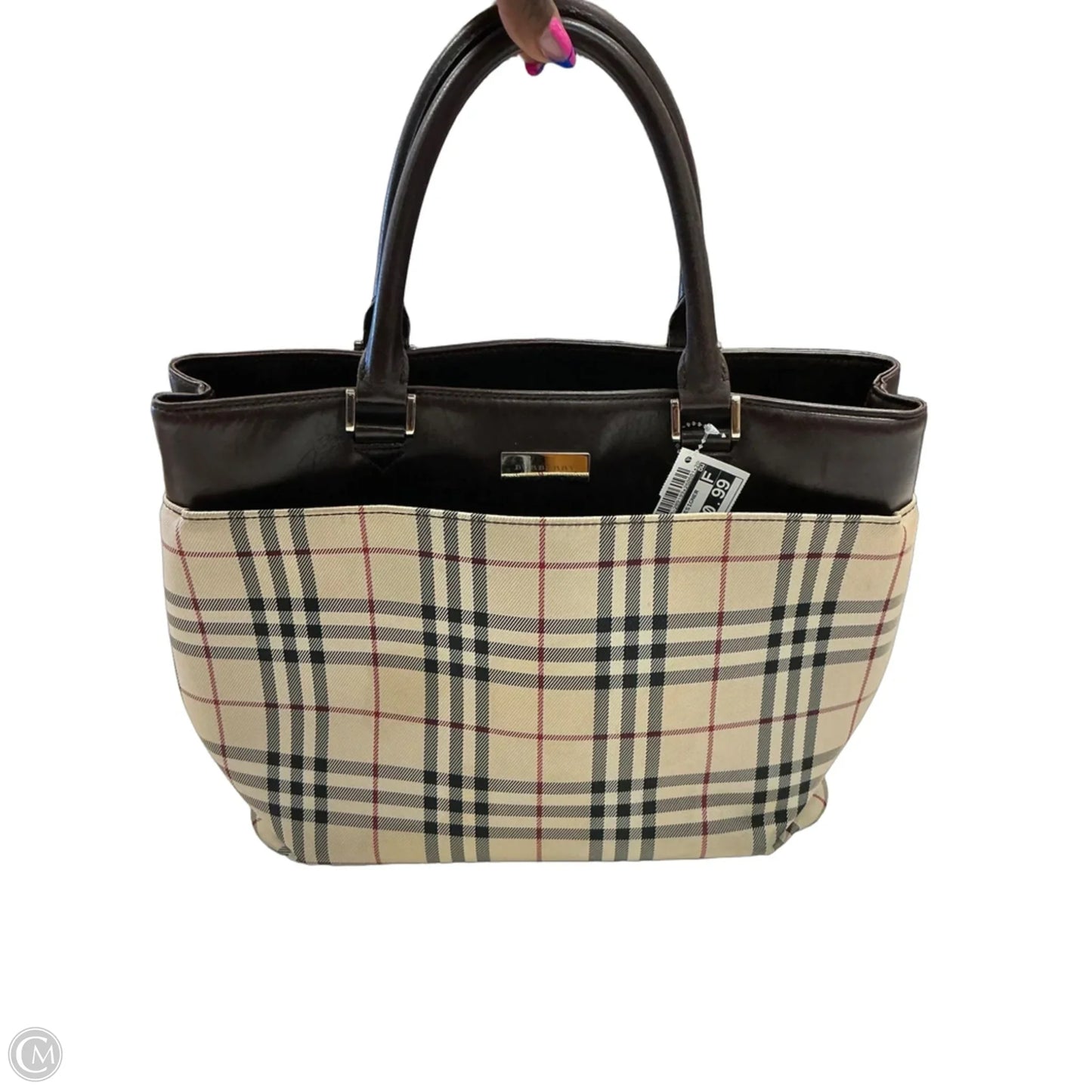Handbag Luxury Designer By Burberry, Size: Large
