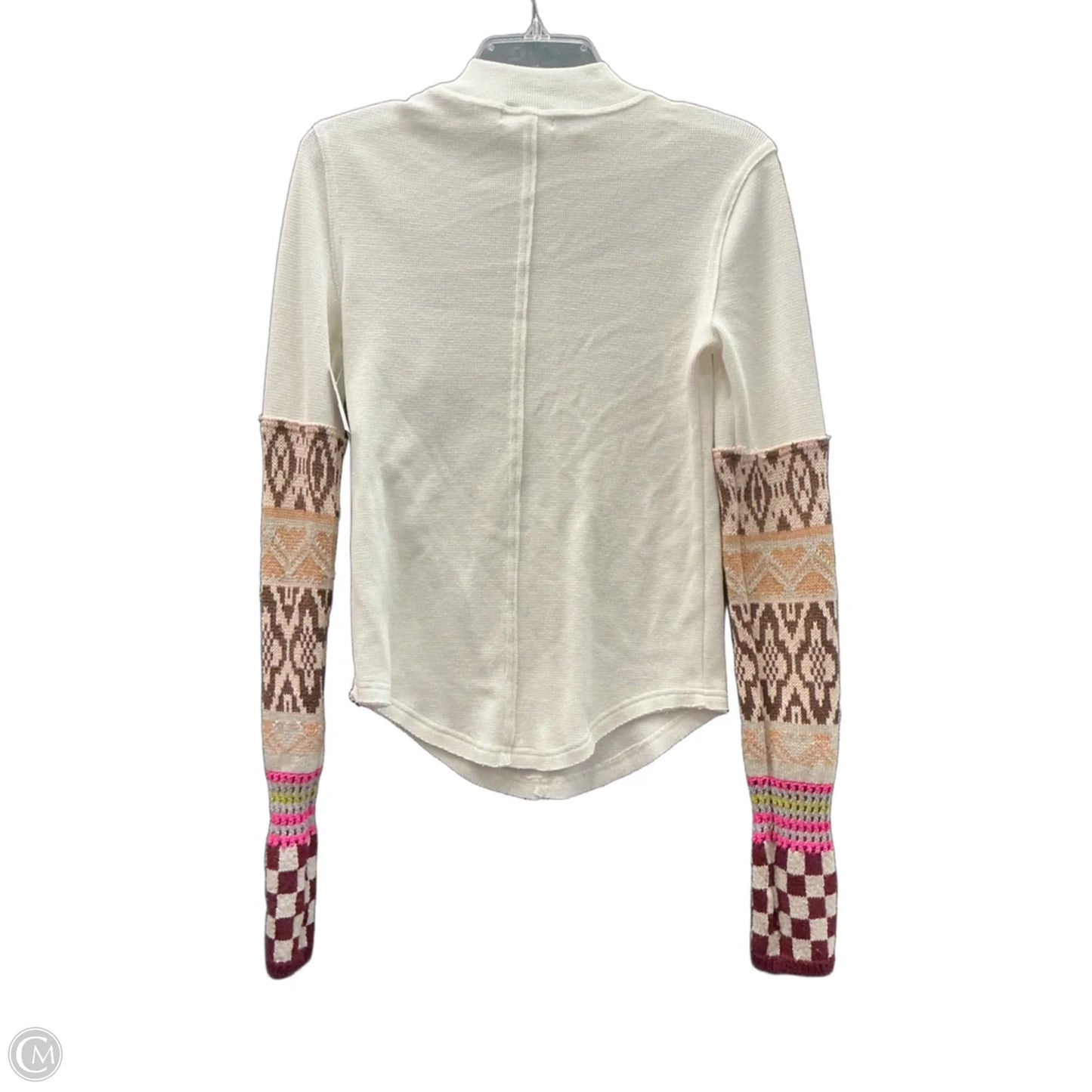 Top Long Sleeve By We The Free In Ivory, Size: M