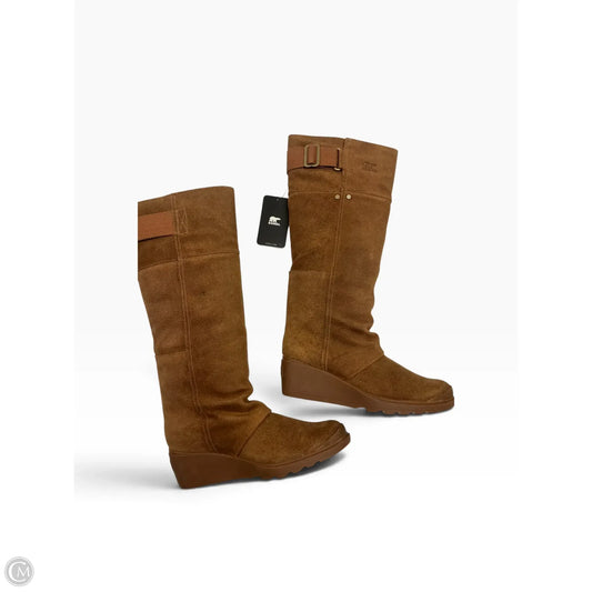 Boots Knee Heels By Sorel In Copper, Size: 8