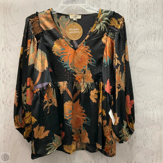 Top Long Sleeve By Entro In Multi-colored, Size: S