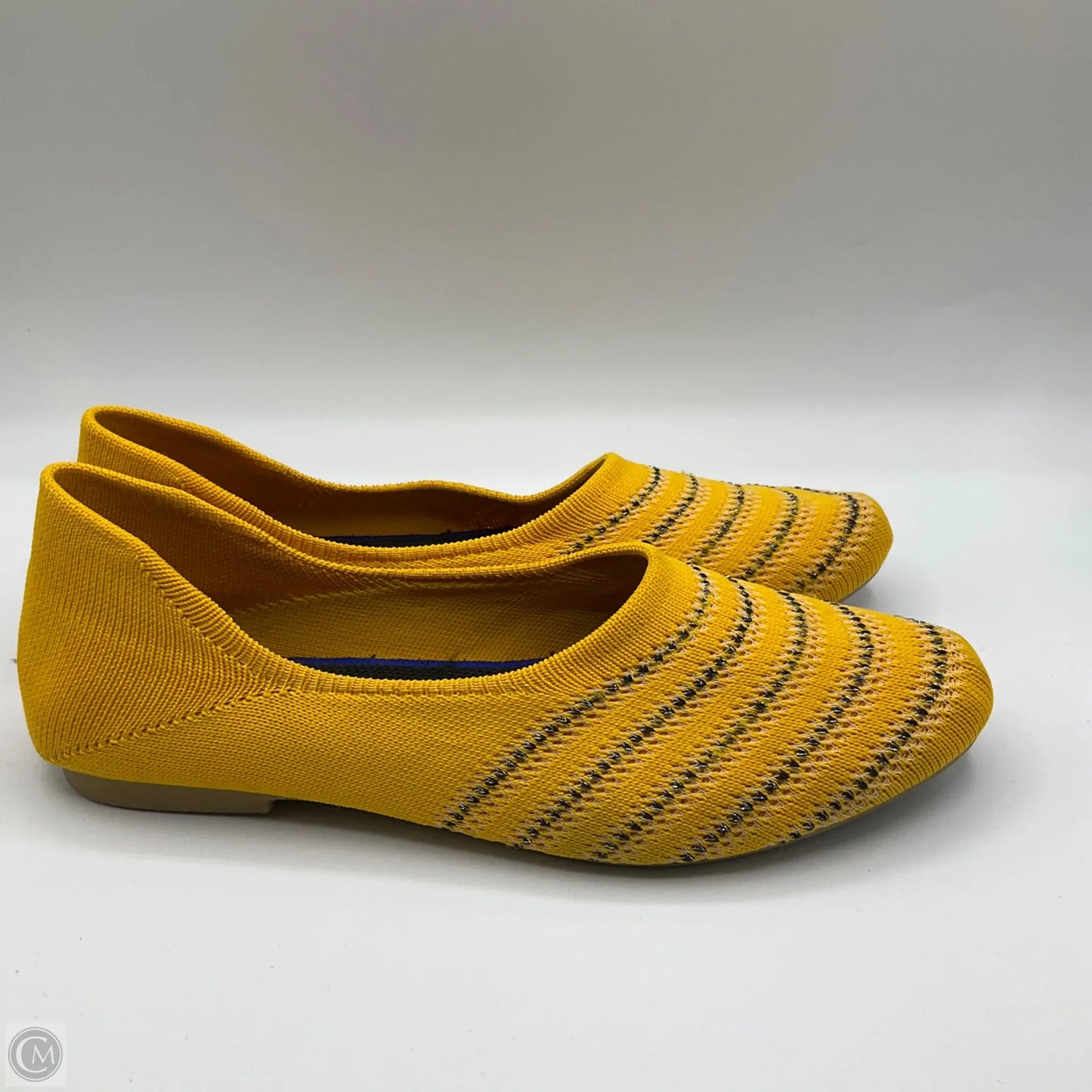 Shoes Flats By Clothes Mentor In Yellow, Size: 7.5