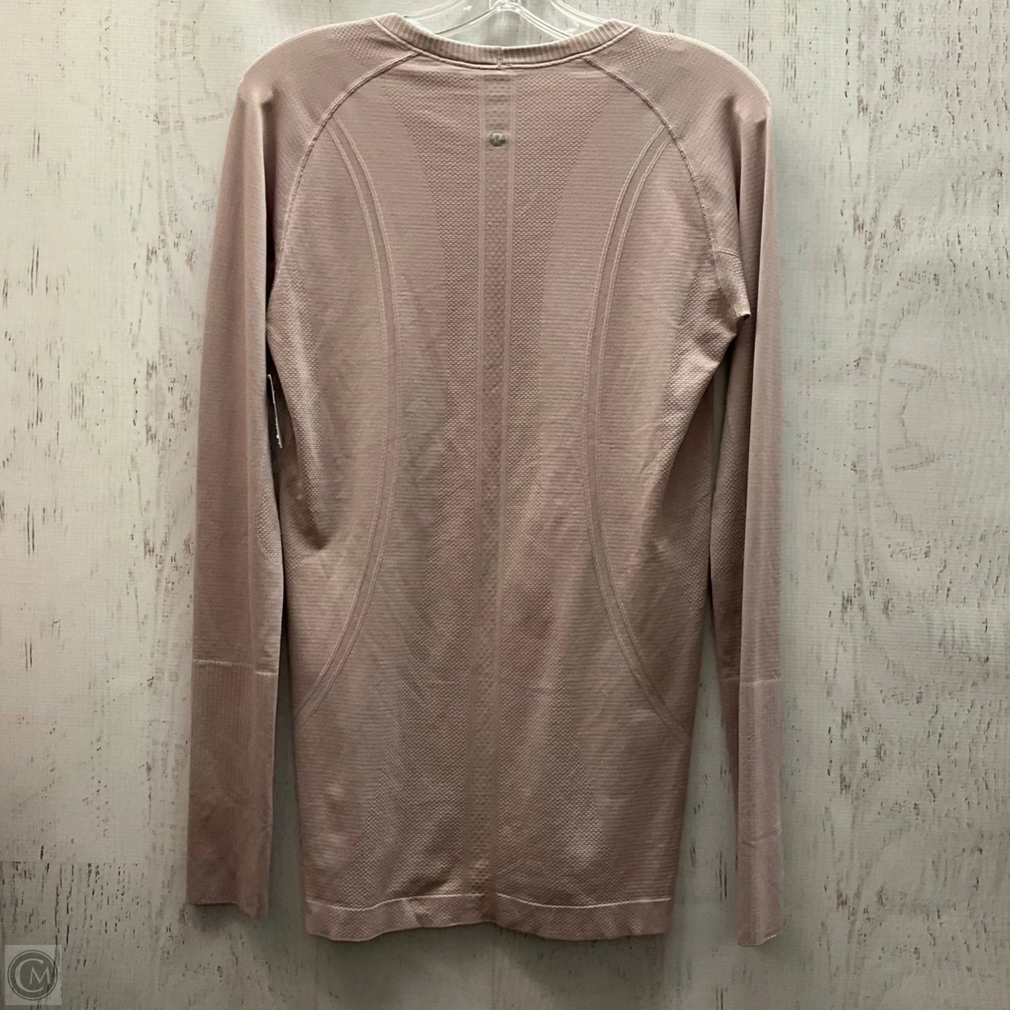 Athletic Top Long Sleeve Crewneck By Lululemon In Pink, Size: M