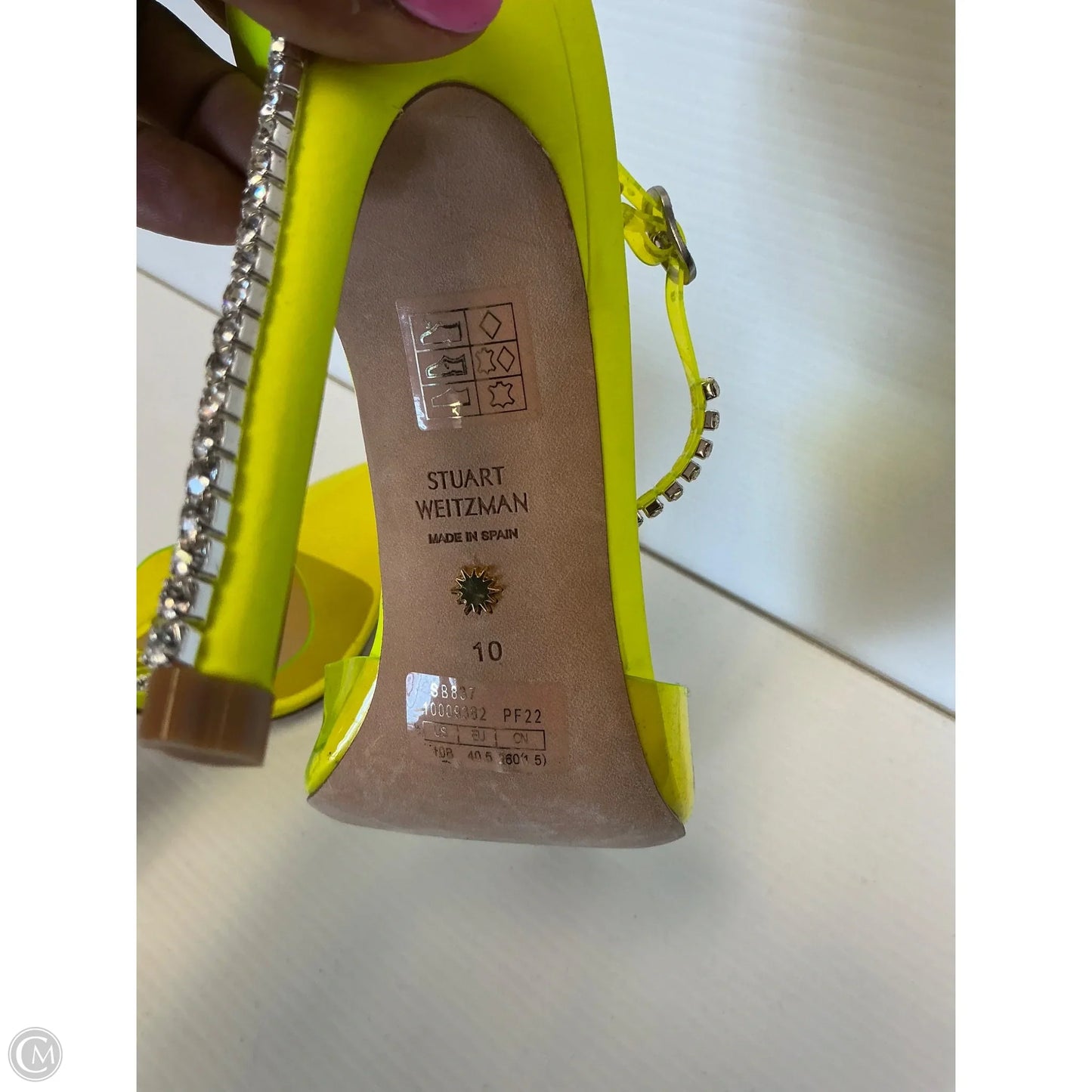 Shoes Heels Stiletto By Stuart Weitzman In Green, Size: 10