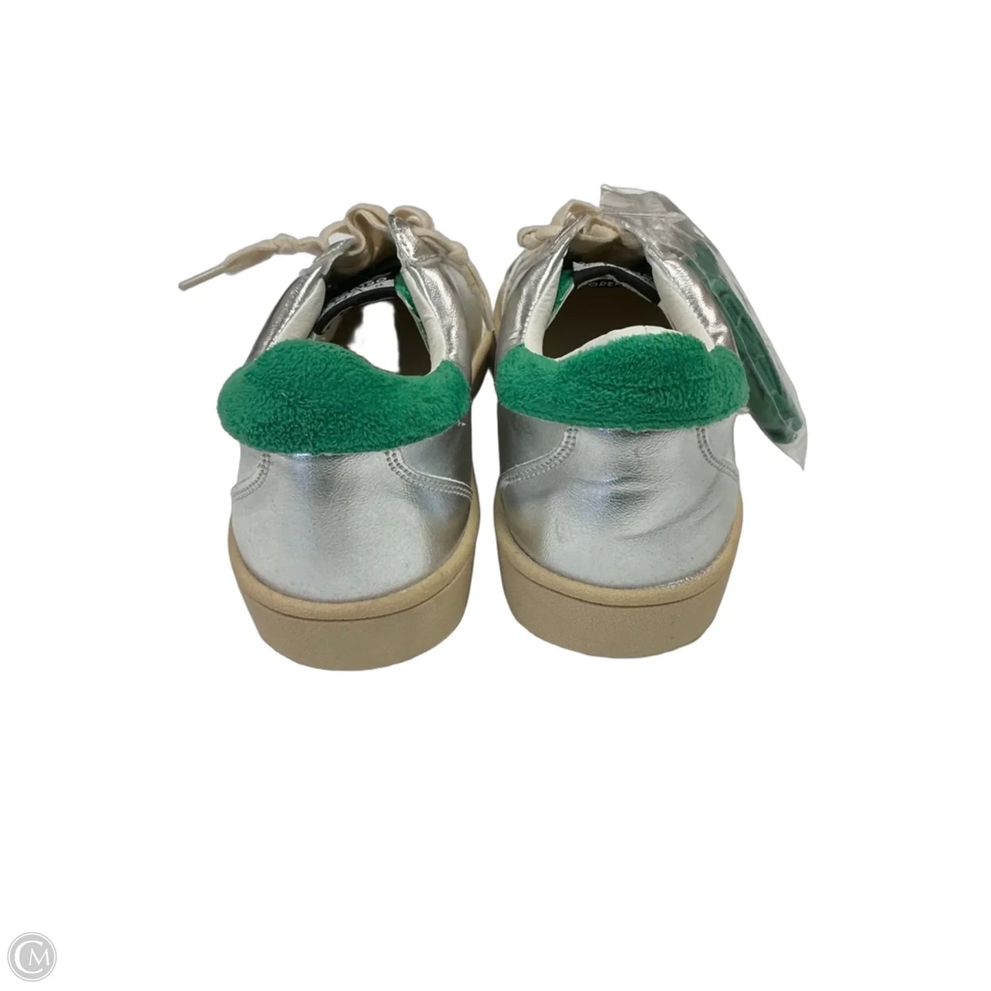 Shoes Sneakers By Vintage Havana In Green & Silver, Size: 9.5