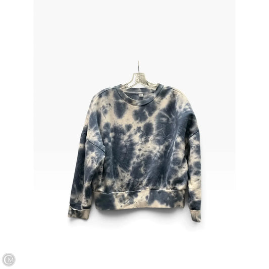 Sweatshirt Crewneck By Old Navy In Blue & White, Size: L