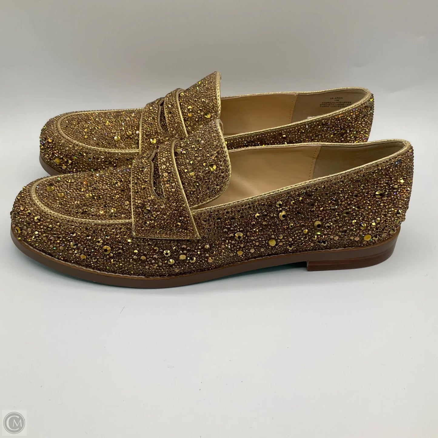 Shoes Flats By Betsey Johnson In Gold, Size: 10