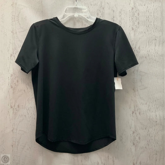 Athletic Top Short Sleeve By Lululemon In Black, Size: S