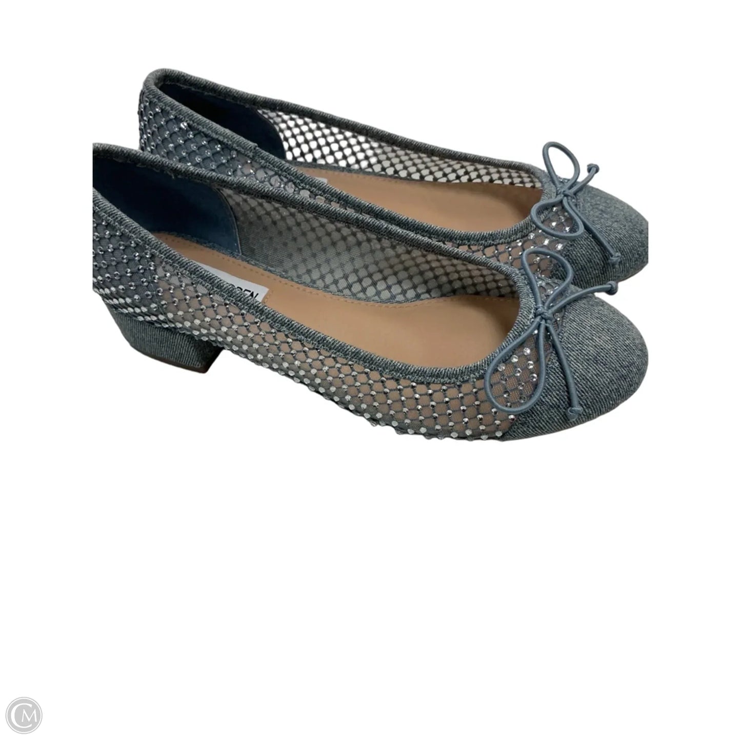 Shoes Heels Block By Steve Madden In Blue Denim, Size: 7.5