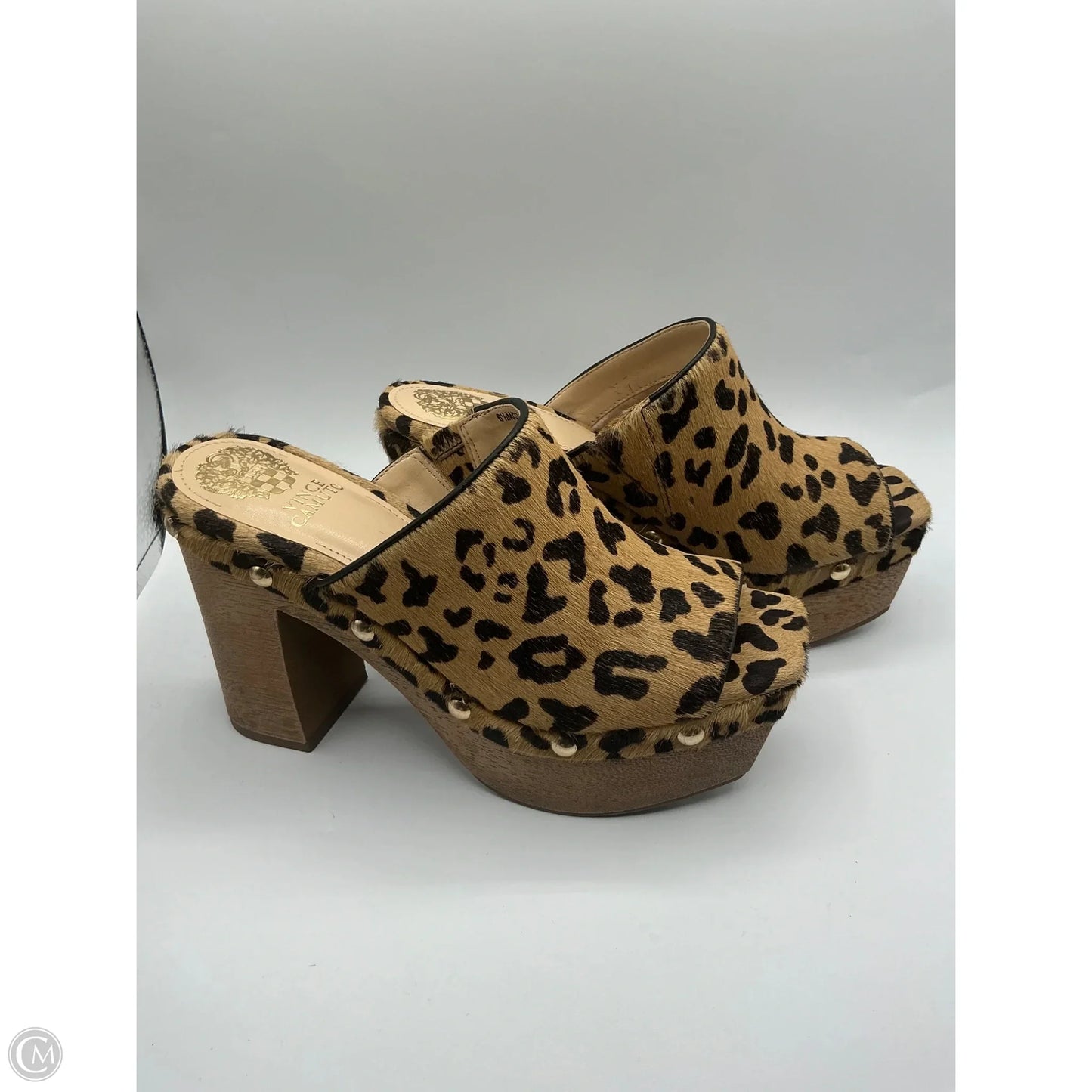 Shoes Heels Block By Vince Camuto In Animal Print, Size: 6.5