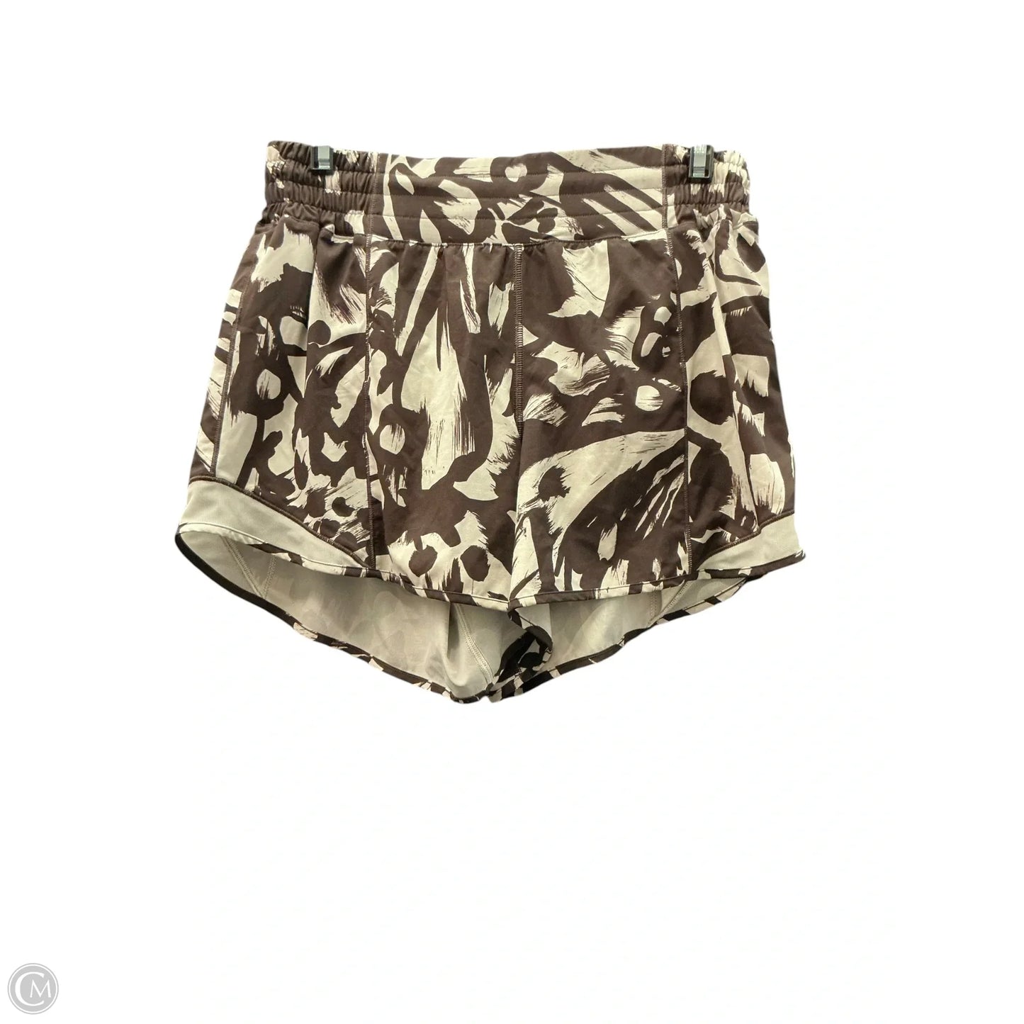 Athletic Shorts By Lululemon In Brown, Size: 8