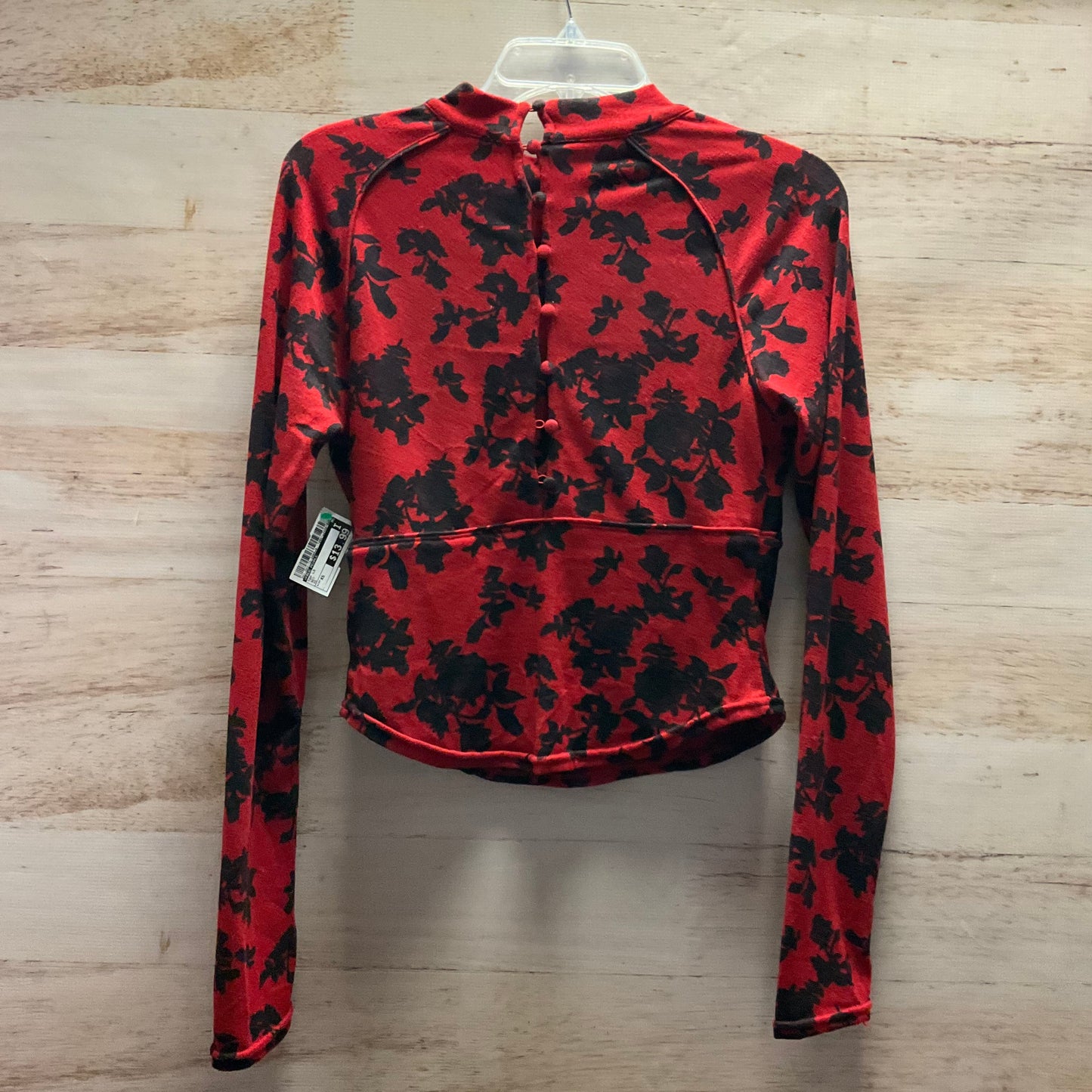 Top Long Sleeve By Free People In Red, Size: Xs