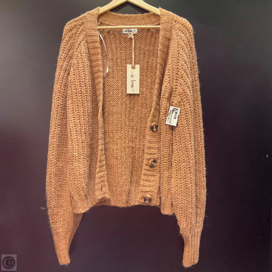 Cardigan By Clothes Mentor In Brown, Size: L