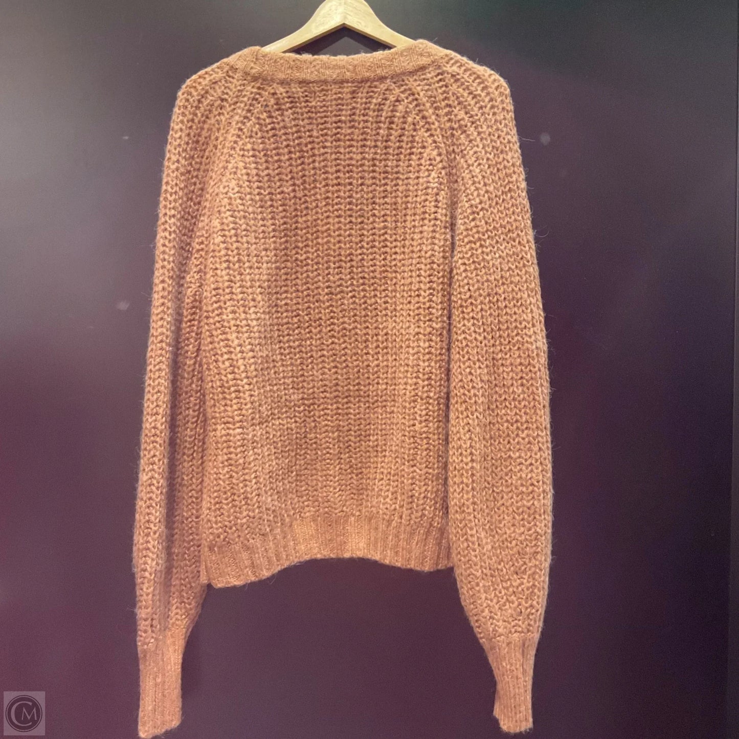 Cardigan By Clothes Mentor In Brown, Size: L