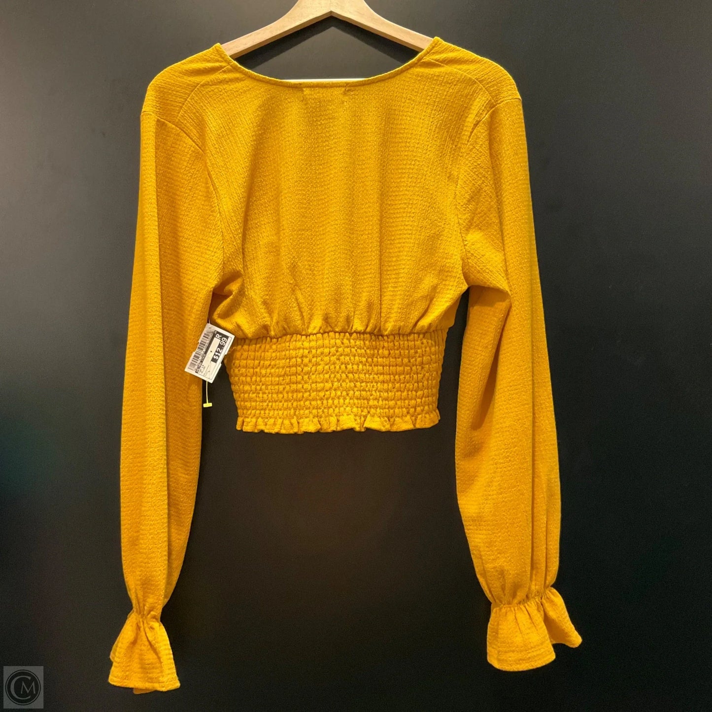 Top Long Sleeve By Altard State In Yellow, Size: L