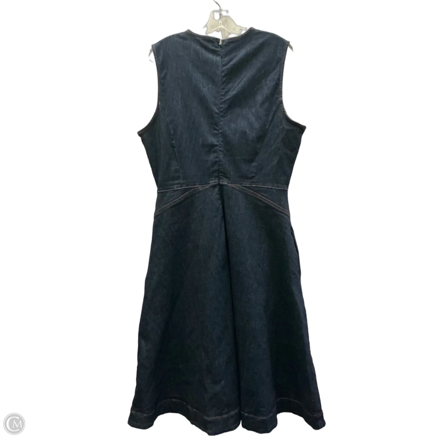 Dress Casual Midi By Nine West Apparel In Blue Denim, Size: 16