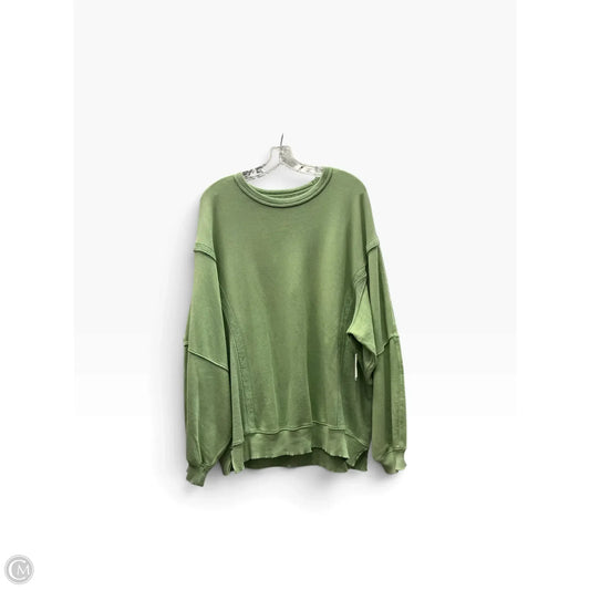 Sweatshirt Crewneck By Aerie In Green, Size: Xs