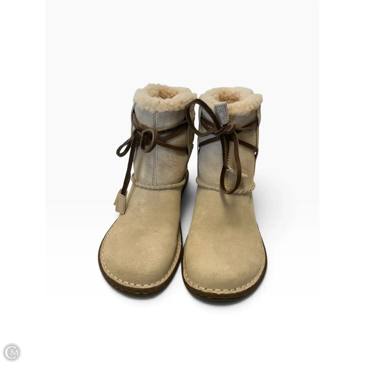 Boots Designer By Ugg In Grey, Size: 6