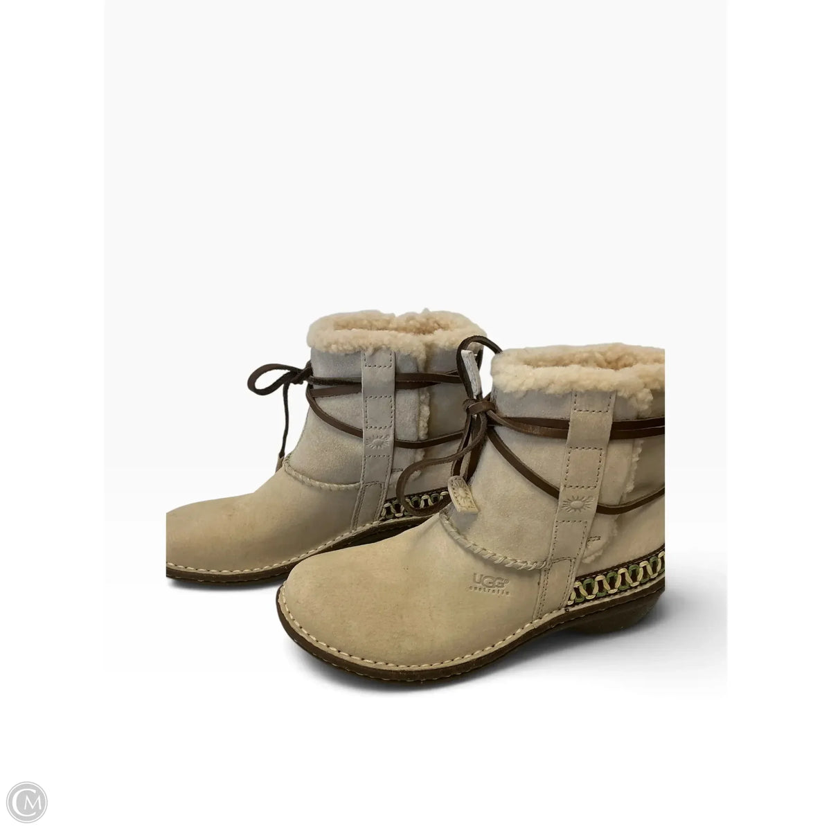 Boots Designer By Ugg In Grey, Size: 6