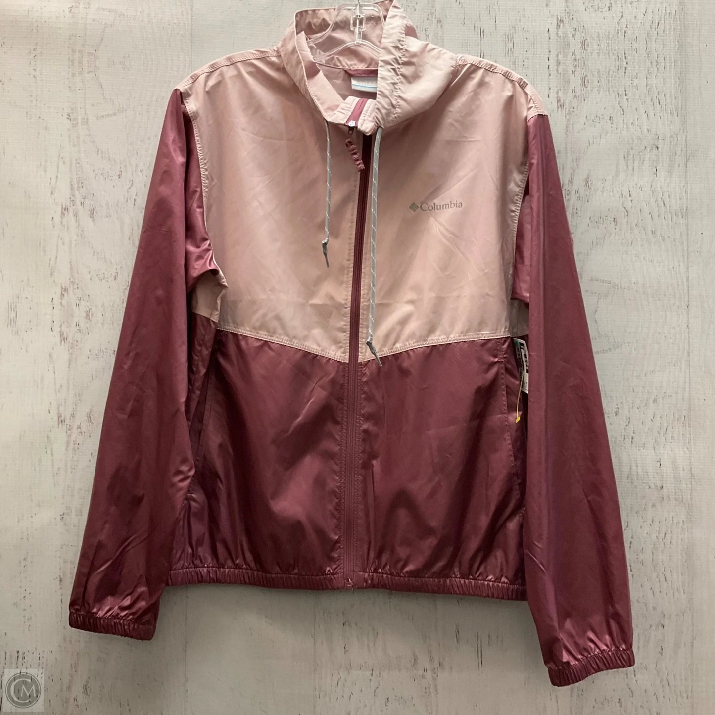 Jacket Windbreaker By Columbia In Pink, Size: S