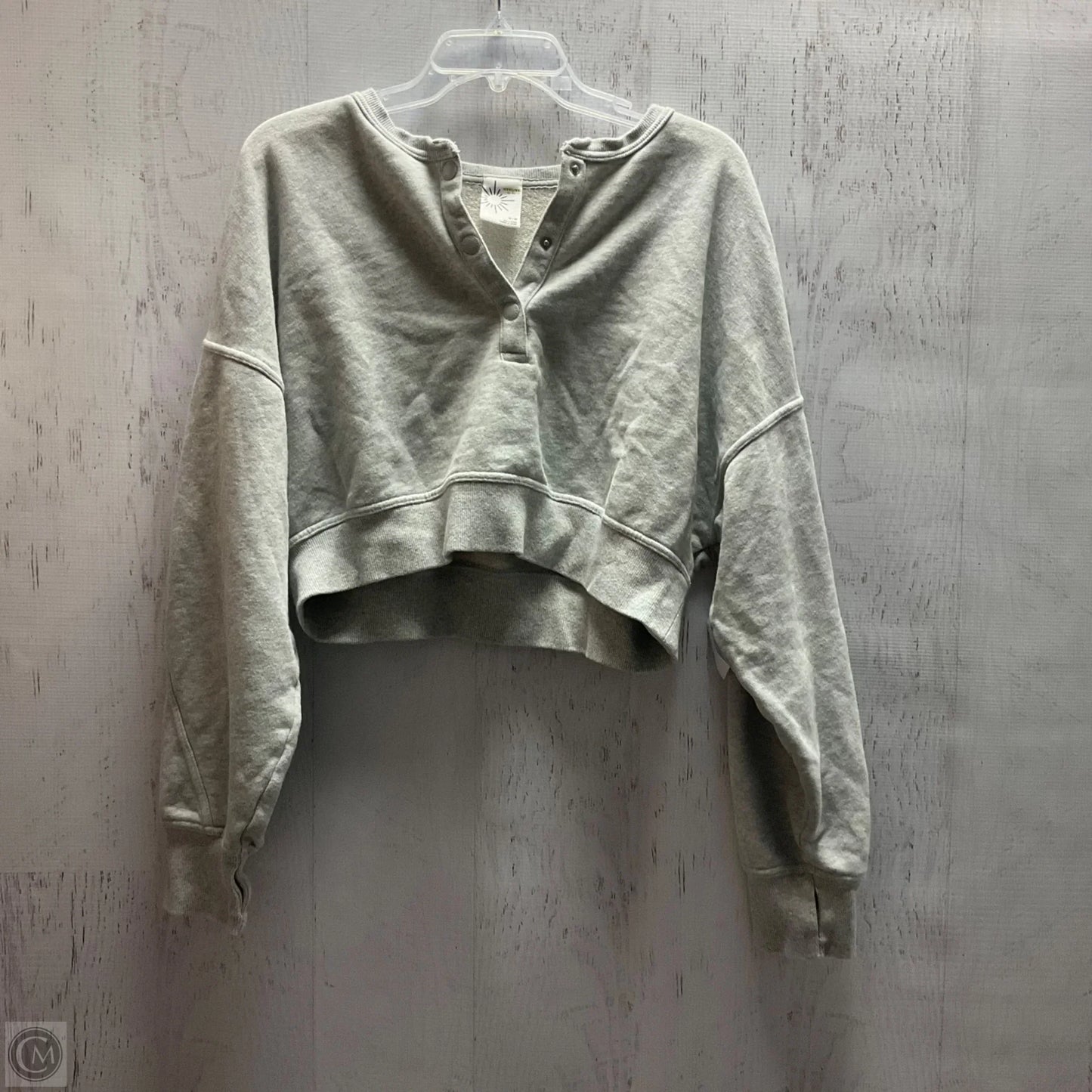Sweatshirt Crewneck By Aerie In Grey, Size: M
